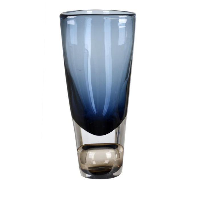 Jarrón Cristal Azul Marino Grande