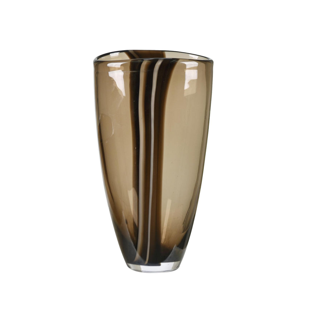 Jarrón Cristal Chocolate Claro Gde