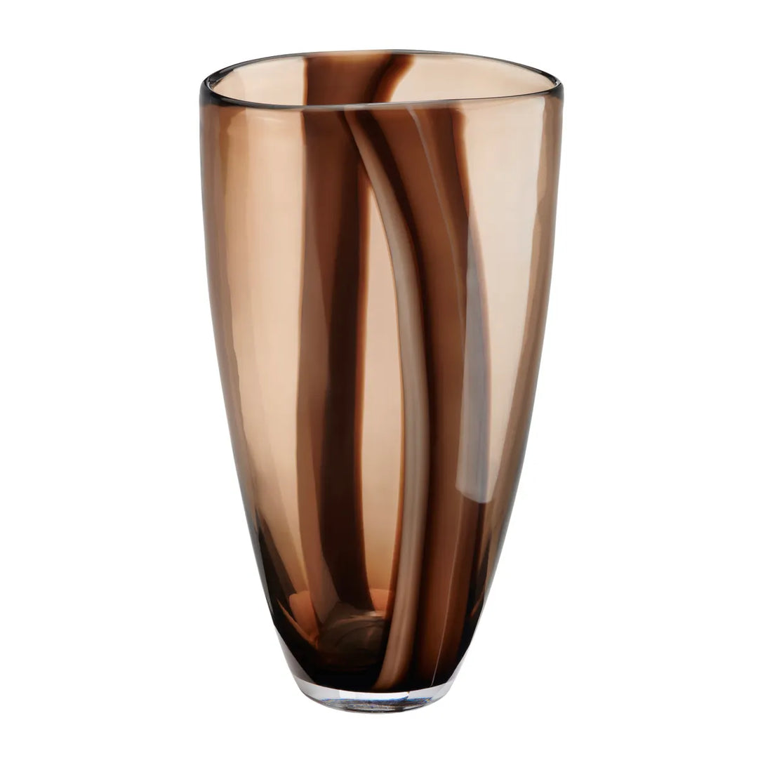 Jarrón Cristal Chocolate Claro Gde