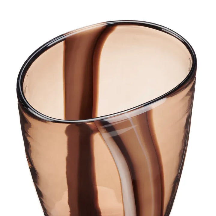 Jarrón Cristal Chocolate Claro Gde