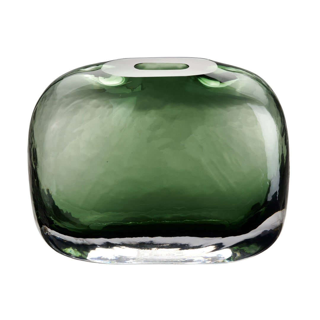 Jarrón Cristal Turquesa Grande