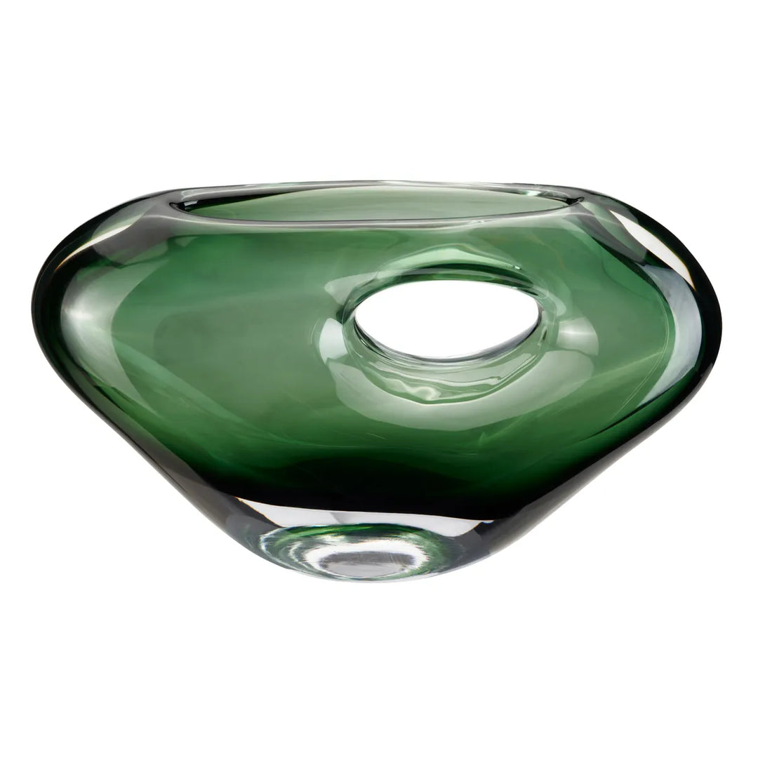 Jarrón Cristal Turquesa Pequeño
