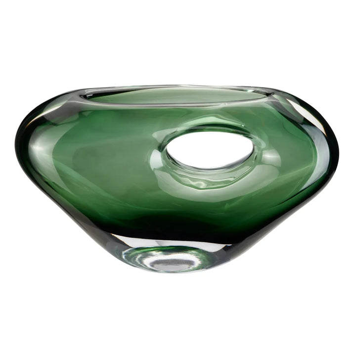 Jarrón Cristal Turquesa Pequeño