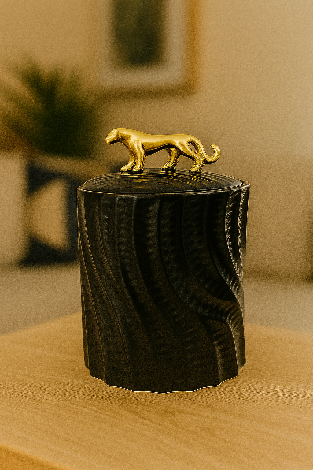 Jarron Black  21 Cm De Alto