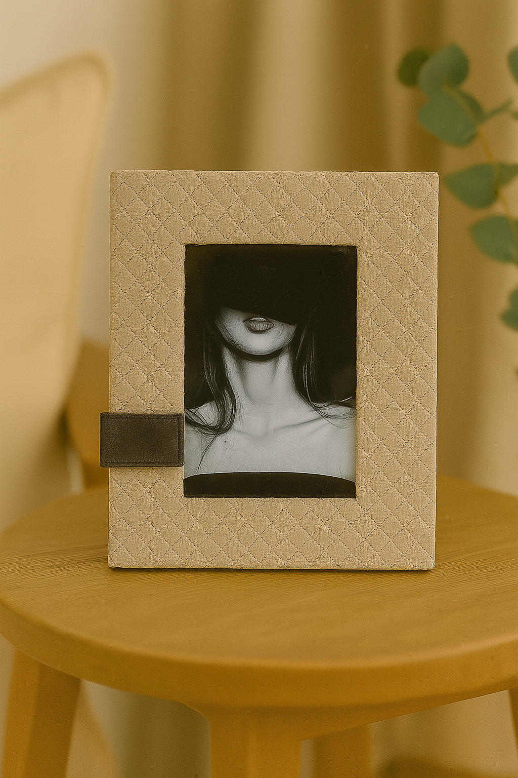 Portaretrato Leather Champagne