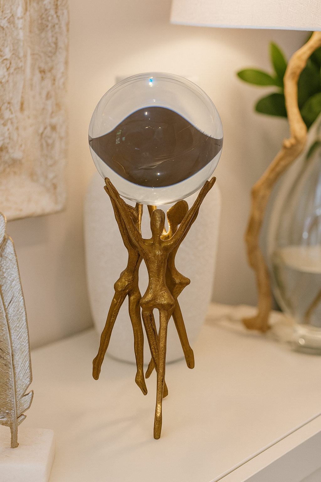 Adornos Decorativo De Metal Dorado