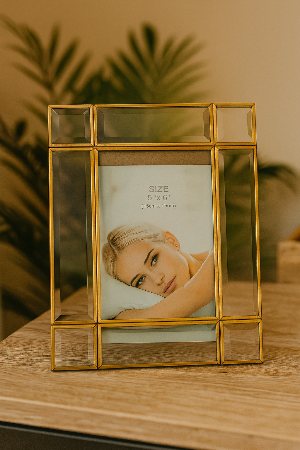 Portaretrato Gold 15 Cm Alto, 10 Cm Ancho