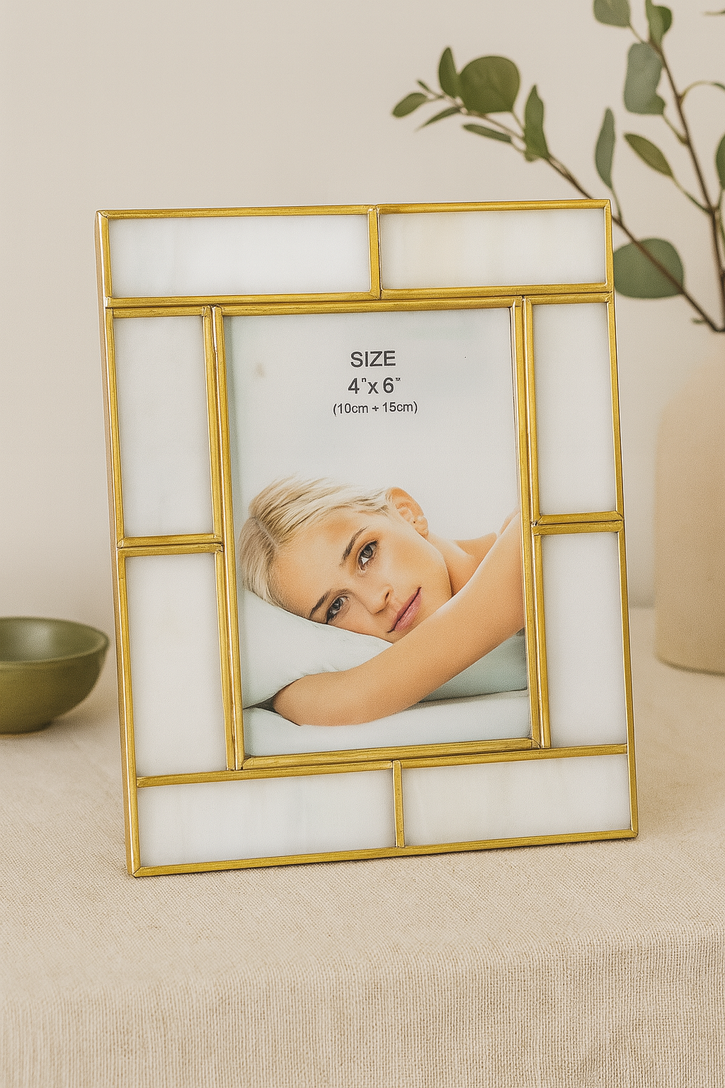 Portaretrato Golden 18 Cm Alto, 13 Cm Ancho