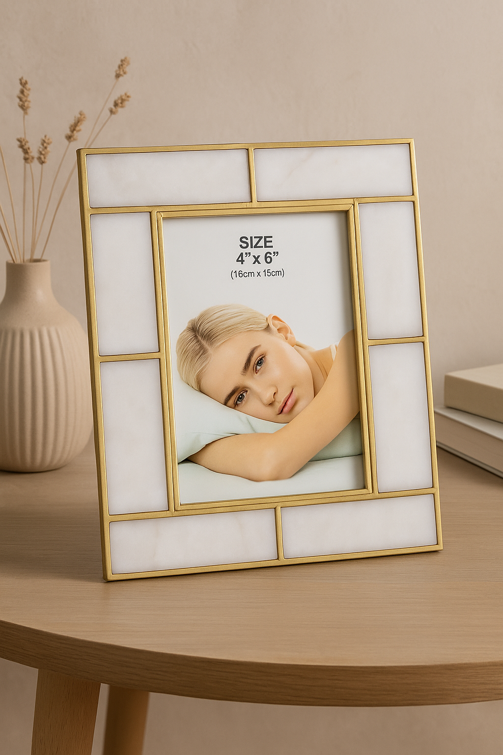 Portaretrato Golden 15 Cm Alto, 10 Cm Ancho