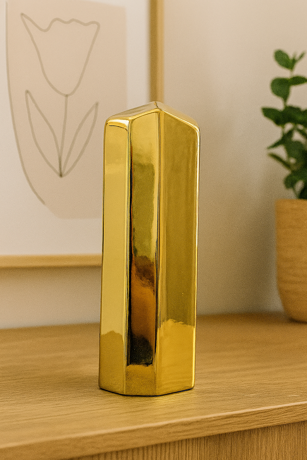 Lingote De Oro 24Cm Alto