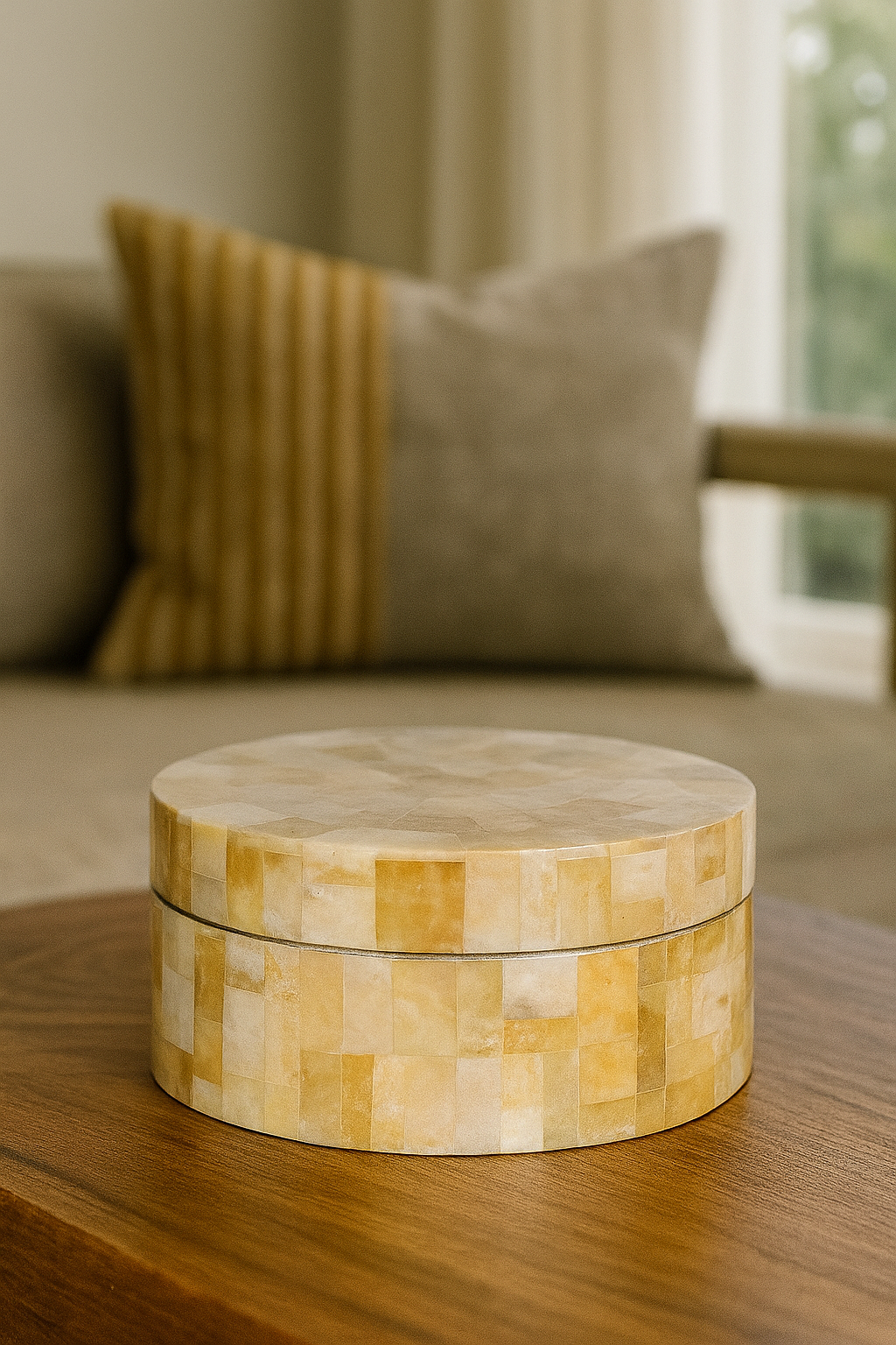 Box Round Nacar Pequeña