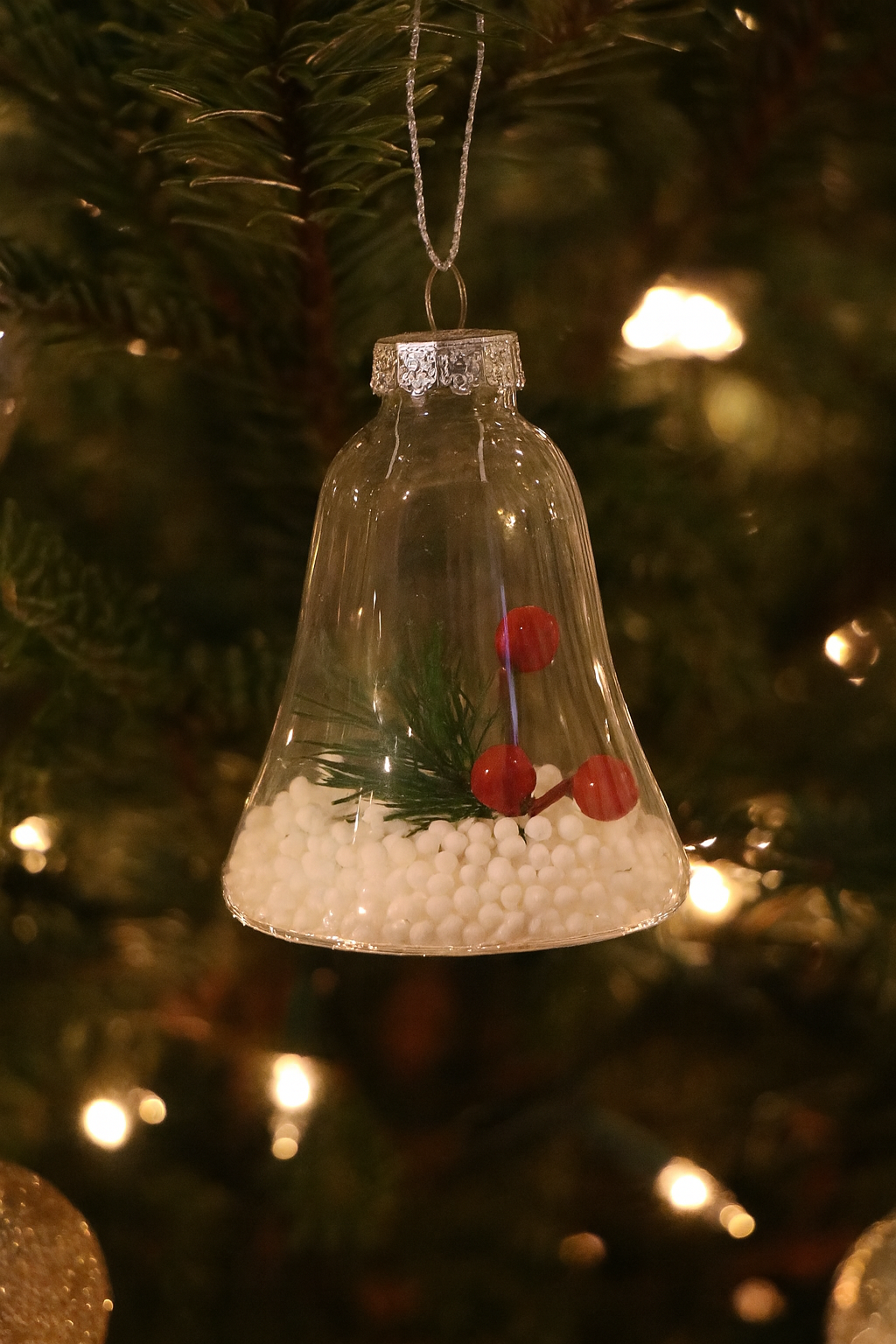 White-Un Foco Xmas Opbag  10Cm Alto