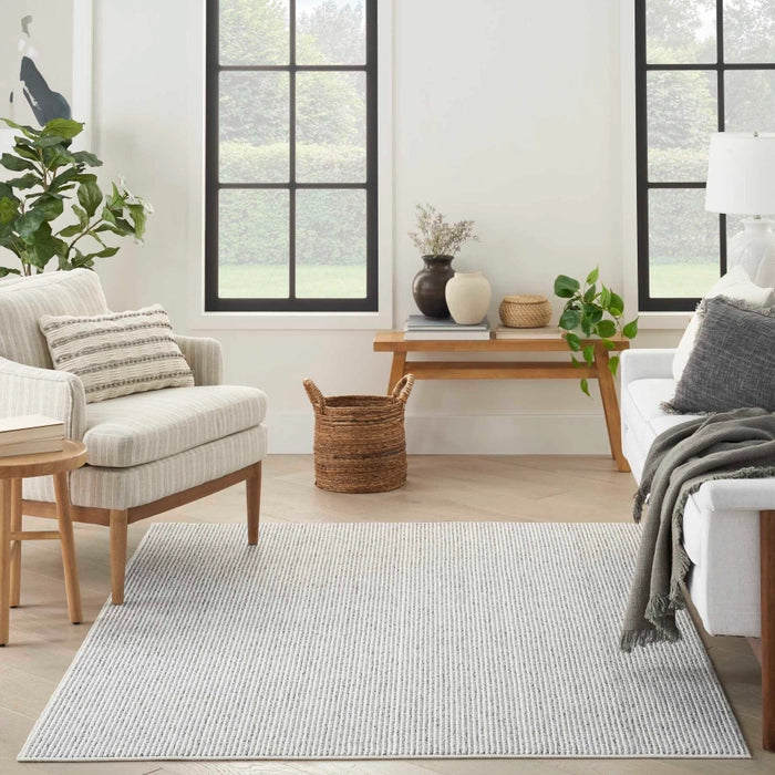 Alfombra Natural Texture Ivory Grey