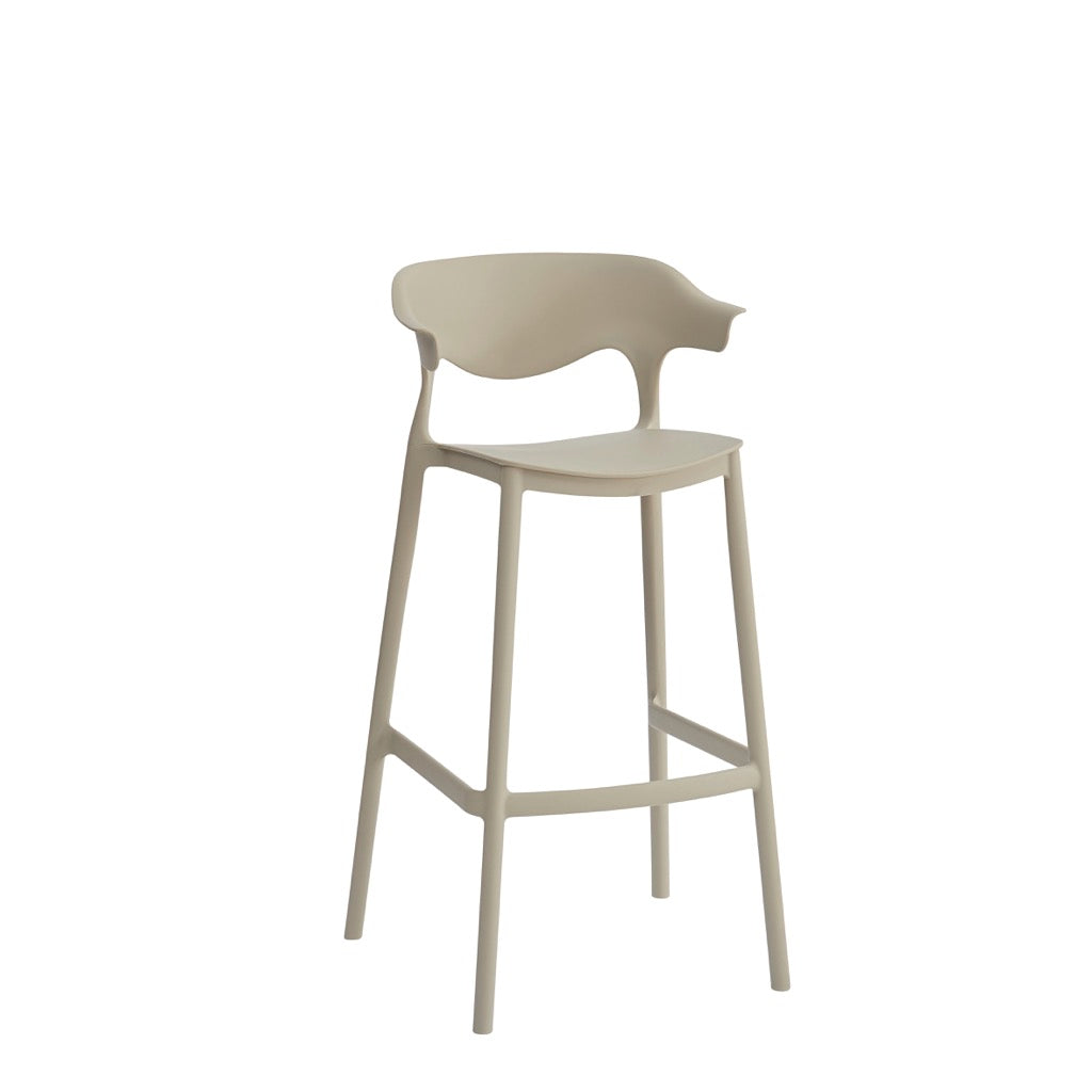 Silla Plastica A Inyeccion Color Crema