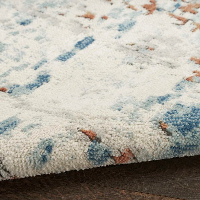 Alfombra Quarry Beige Blue Rust