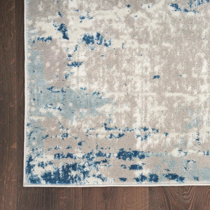 Alfombra Quarry Ivory Blue Grey