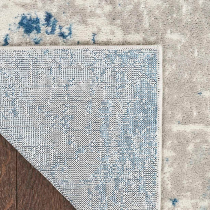 Alfombra Quarry Ivory Blue Grey