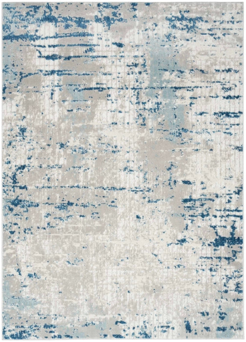Alfombra Quarry Ivory Blue Grey