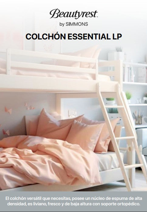 Colchón Beautyrest Essential Low Profile (Ideal para literas)